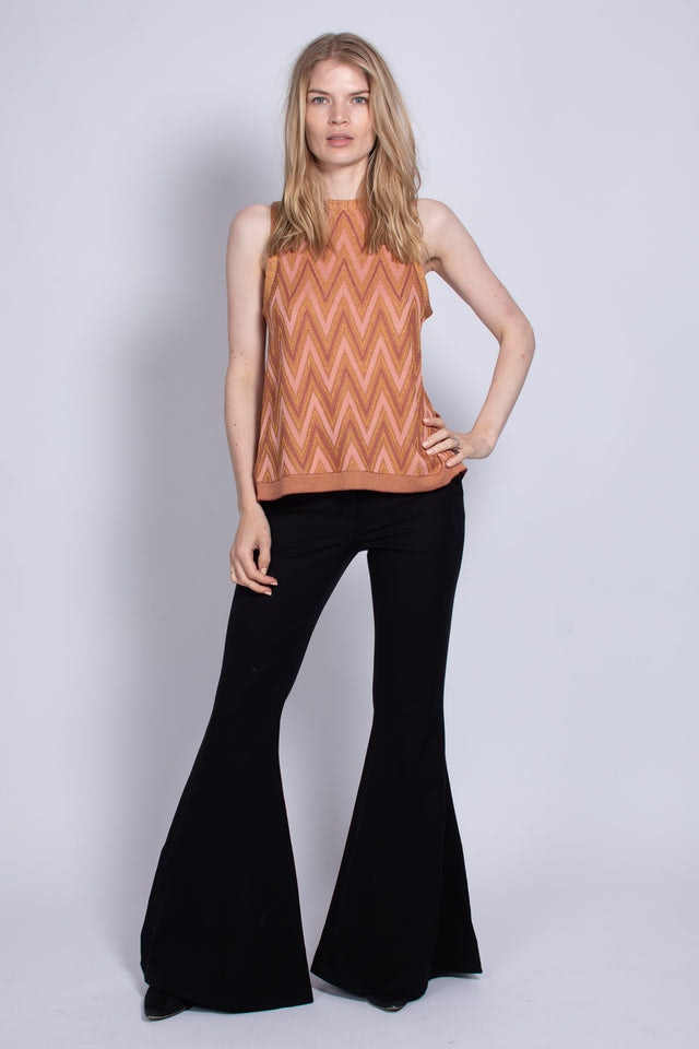 Flared Pants - Black - MAUD - Bukser & Shorts - VILLOID.no