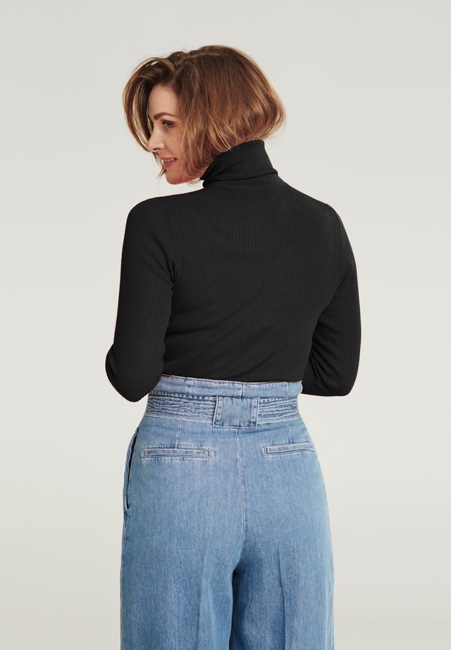 Wool Turtleneck - Black - Pierre Robert x Jenny Skavlan - Gensere - VILLOID.no
