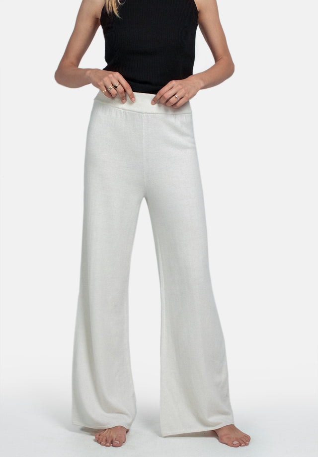 Wool Lounge Pants - Cream - Pierre Robert x Jenny Skavlan - Bukser & Shorts - VILLOID.no