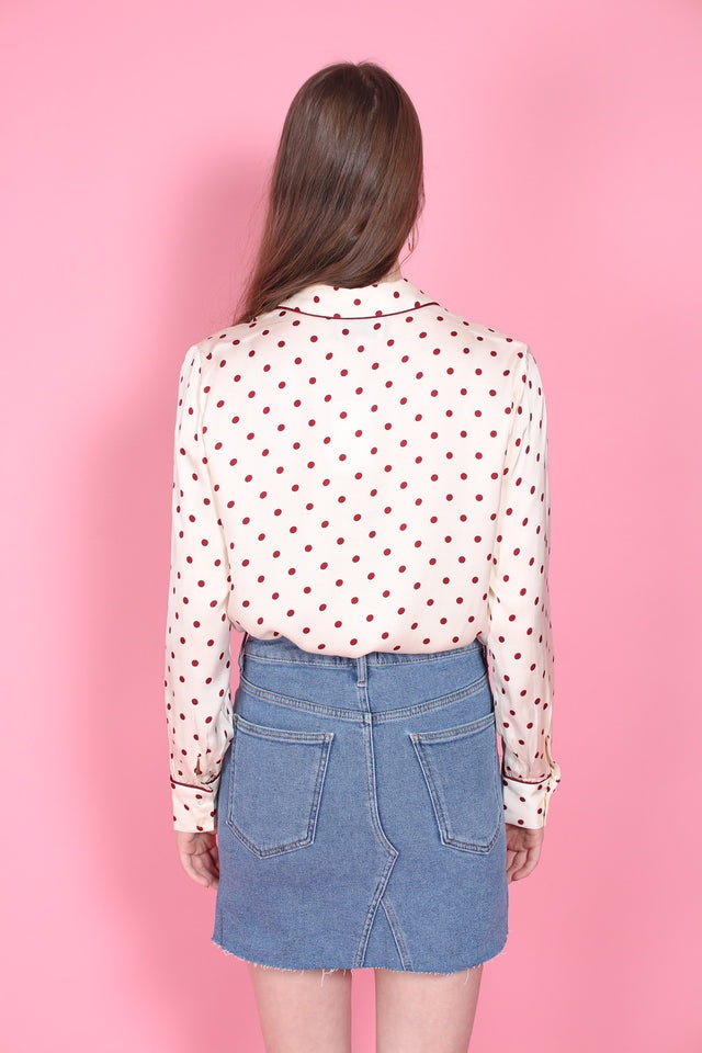 Davina Shirt - Cabernet - Second Female - Bluser & Skjorter - VILLOID.no