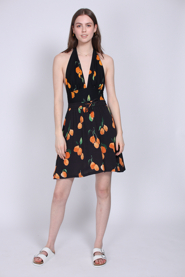 Sine Skirt - Oranges aop - Just Female - Skjørt - VILLOID.no