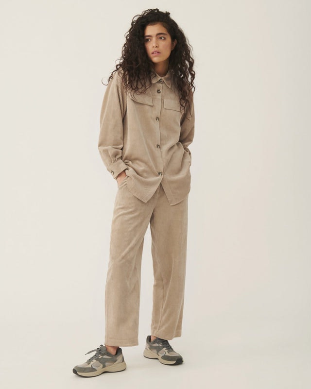 Charis Jeppi HW Ankle Pants - White Pepper