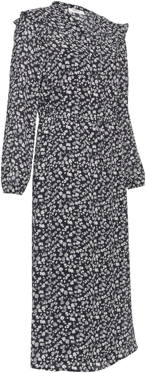 Maella Rikkelie LS Dress AOP - S Cap Spot - Moss Copenhagen - Kjoler - VILLOID.no