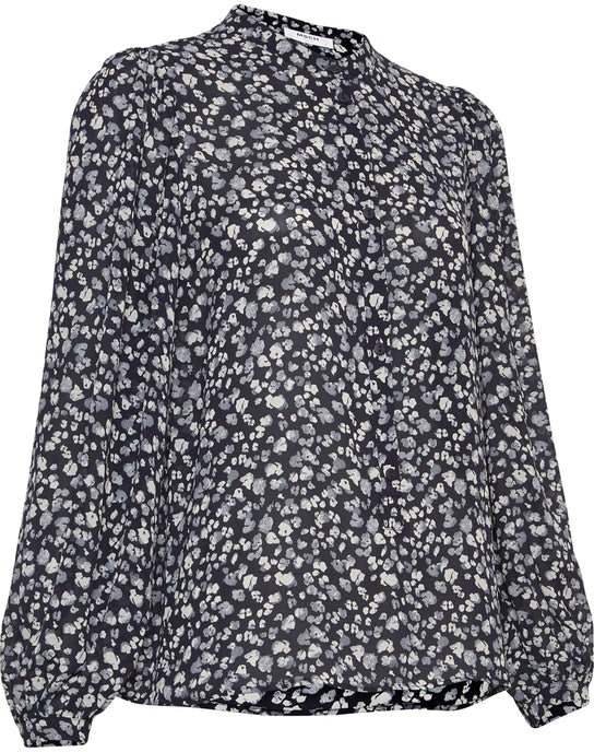Maella Rikkelie LS Top AOP - S Cap Spot - Moss Copenhagen - Bluser & Skjorter - VILLOID.no