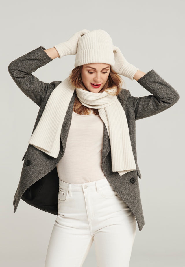 Wool Scarf - Cream - Pierre Robert x Jenny Skavlan - Tilbehør - VILLOID.no