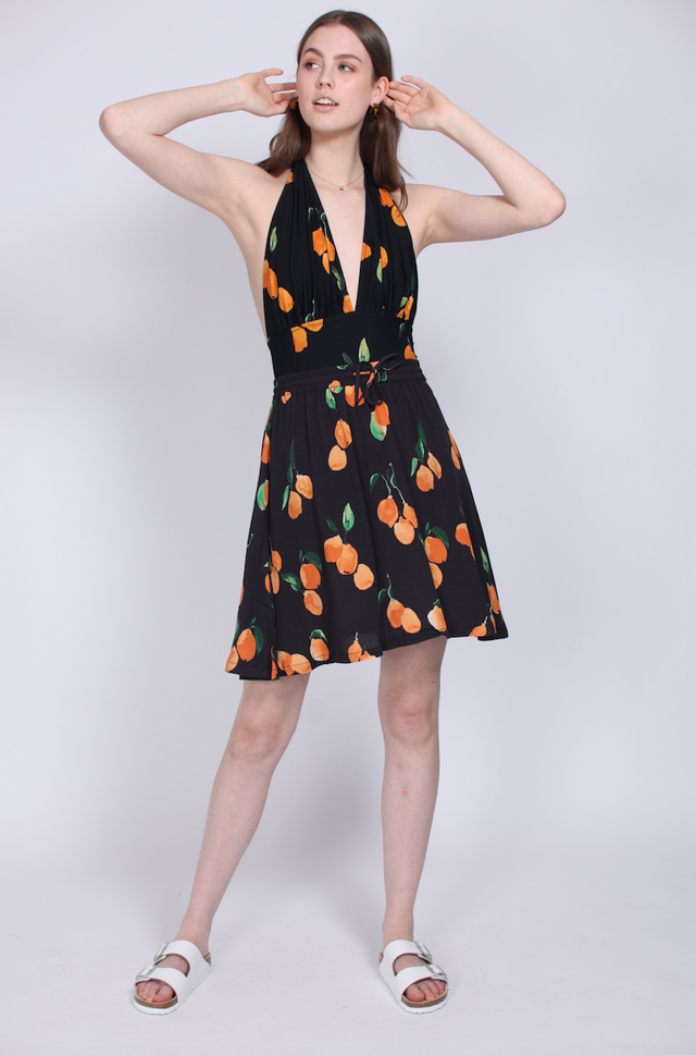 Sine Skirt - Oranges aop - Just Female - Skjørt - VILLOID.no