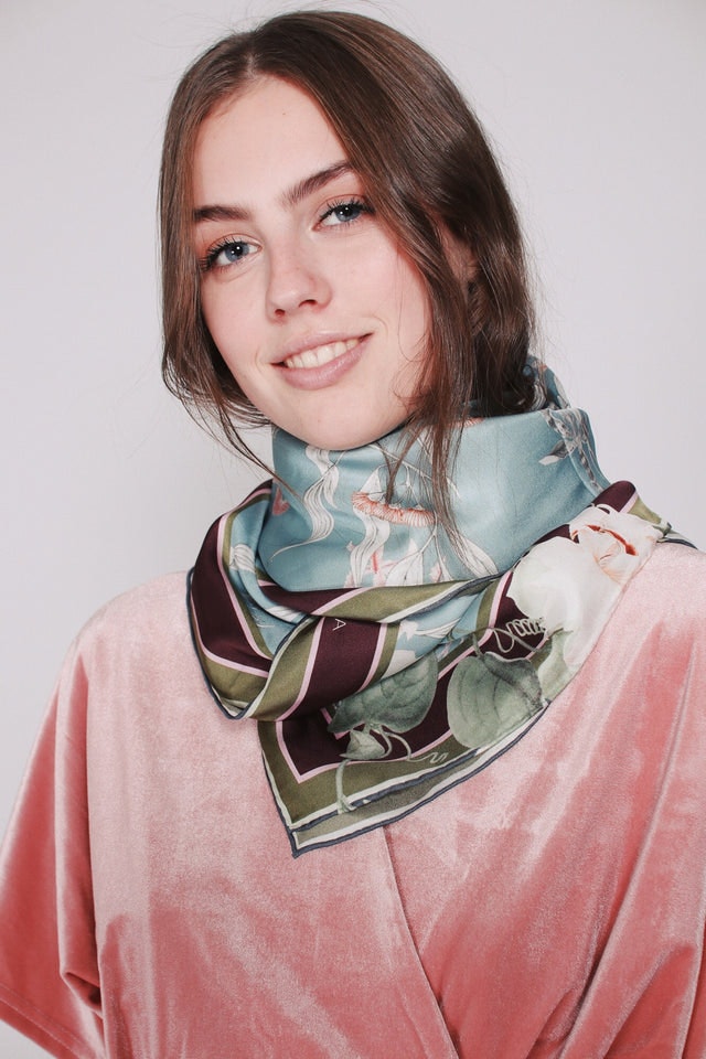 Jacky scarf - Blue Jungle - By Malina - Tilbehør - VILLOID.no