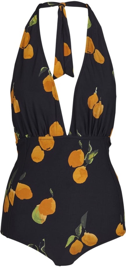 Marie Swimsuit - Orange aop - Just Female - Badetøy - VILLOID.no