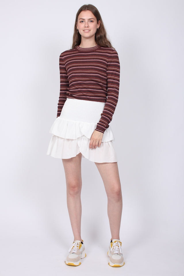 Carin Skirt - White - Neo Noir - Skjørt - VILLOID.no