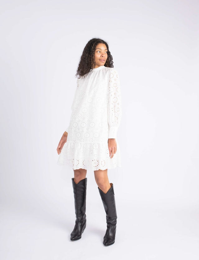 Ava Lace Dress - White