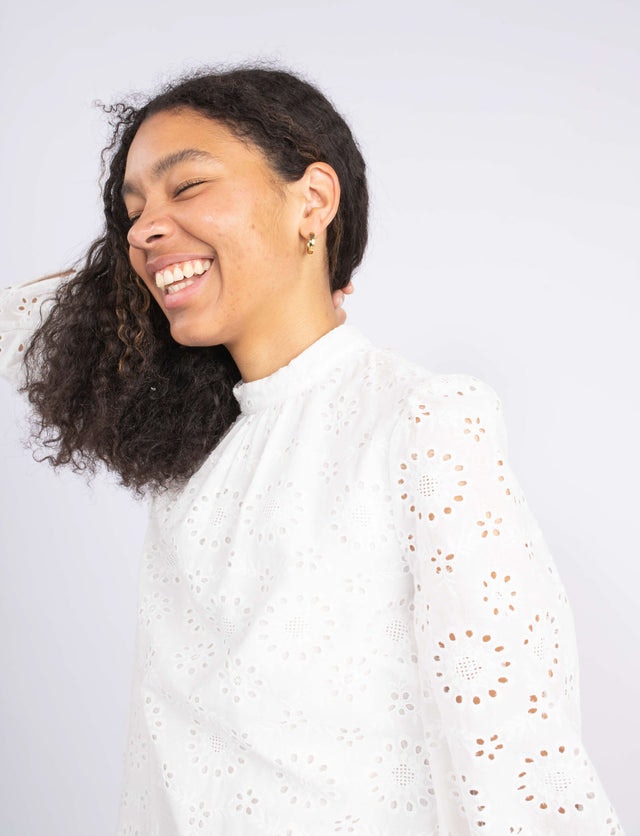 Ava Lace Dress - White
