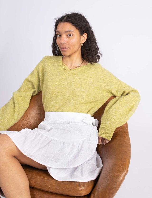 Line Skirt - White