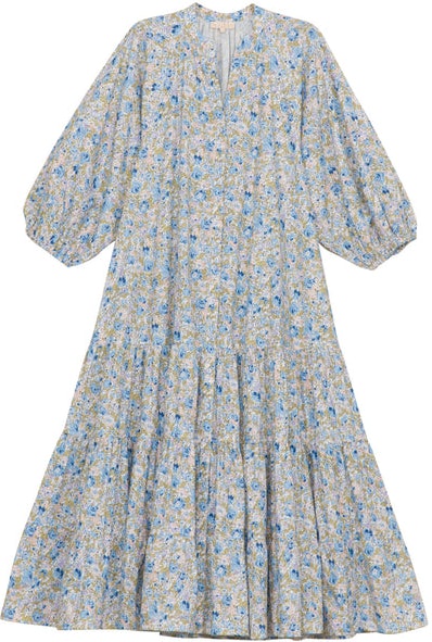 Poplin Shirt Dress - Blossoms
