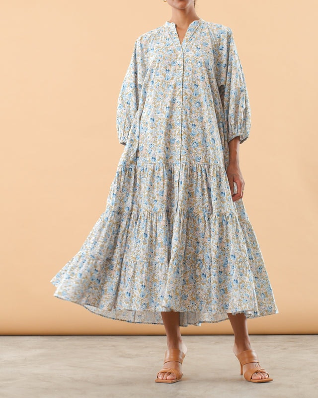 Poplin Shirt Dress - Blossoms