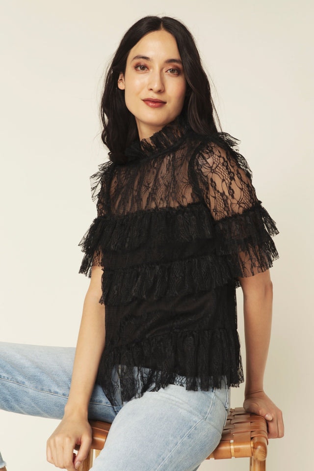 Rachel Blouse - Black - By Malina - Bluser & Skjorter - VILLOID.no