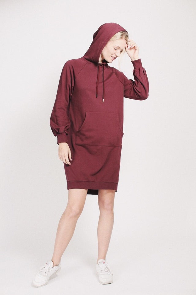 Long Hoodie - Vineyard wine - MAUD - Kjoler - VILLOID.no