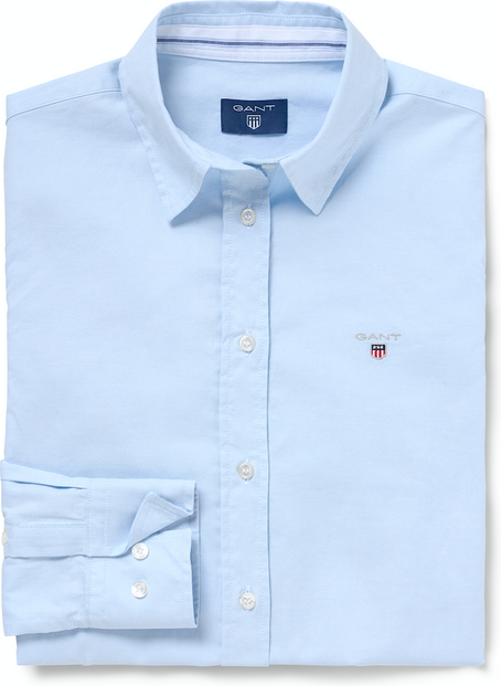Stretch Oxford Solid Skjorte - Light Blue - GANT - Bluser & Skjorter - VILLOID.no
