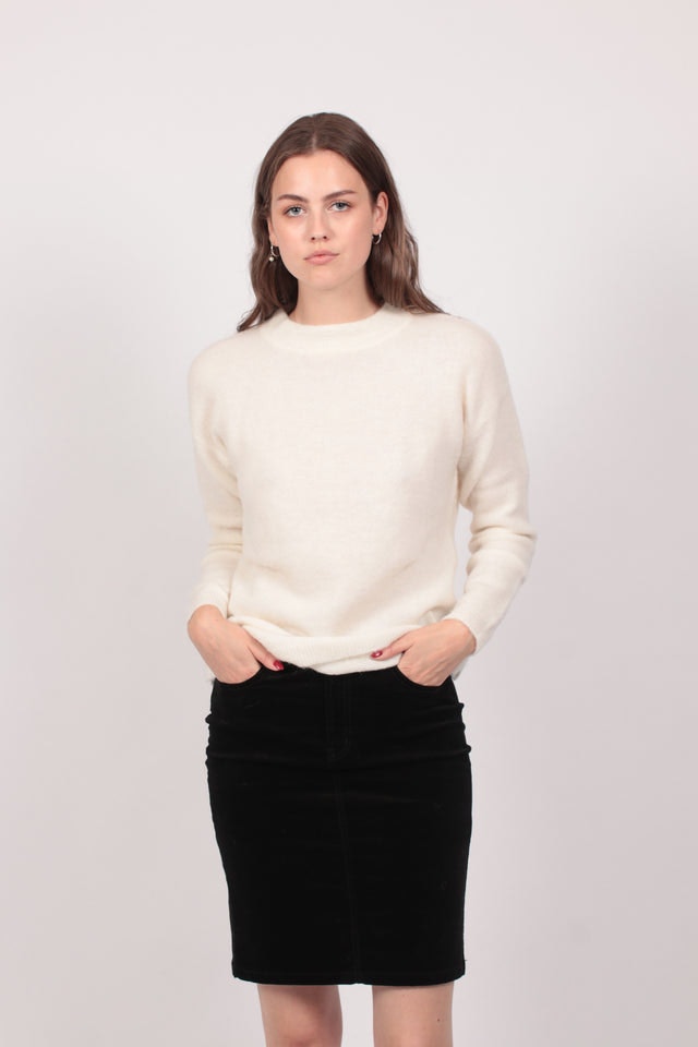 PapinaIW O-neck Pullover - White Smoke - InWear - Gensere - VILLOID.no