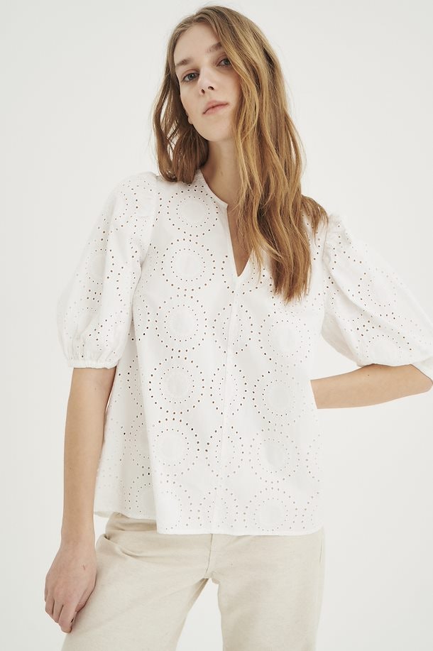 HarleneIW Debby Blouse - Pure White