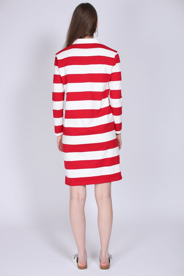 Striped Heavy Rugger Dress - Red - GANT - Kjoler - VILLOID.no