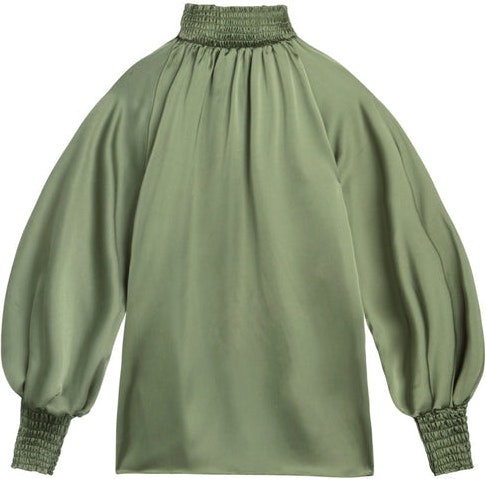 Liana Blouse - Herb Green - By Malina - Bluser & Skjorter - VILLOID.no