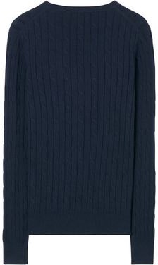 Stretch Cotton Cable Crew - Evening blue - GANT - Gensere - VILLOID.no