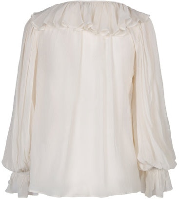 Michel Solid Blouse - Creme - Line of Oslo - Bluser & Skjorter - VILLOID.no