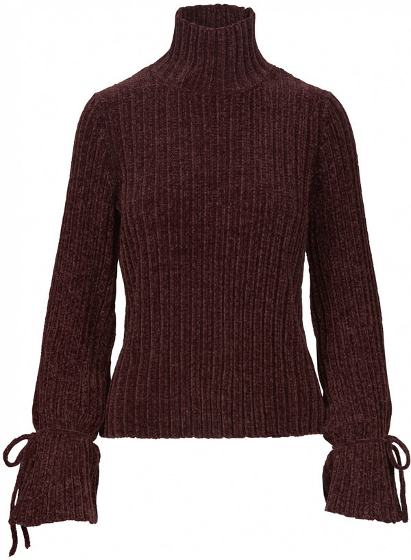 Chenille Turtleneck - Vineyard wine - MAUD - Gensere - VILLOID.no