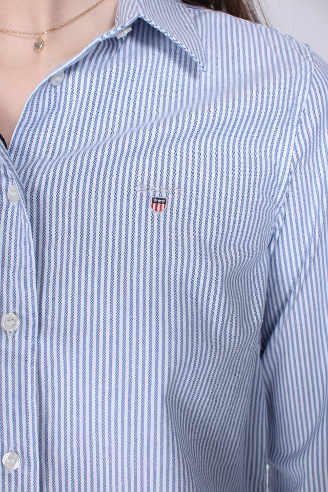 Stretch Oxford banker shirt - Nautical blue - GANT - Bluser & Skjorter - VILLOID.no