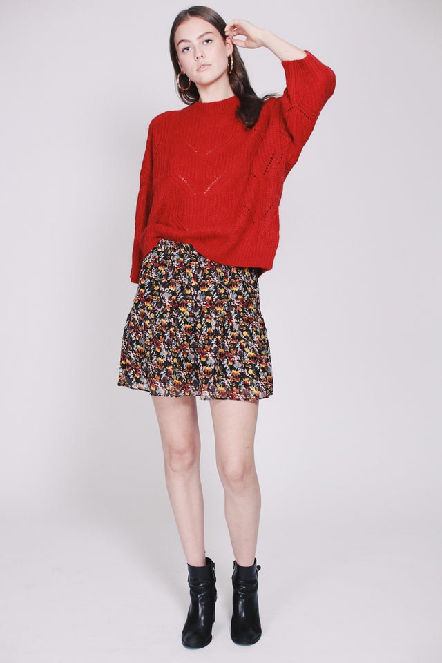 Pomme Knit O-neck - Bossa Nova - Second Female - Gensere - VILLOID.no