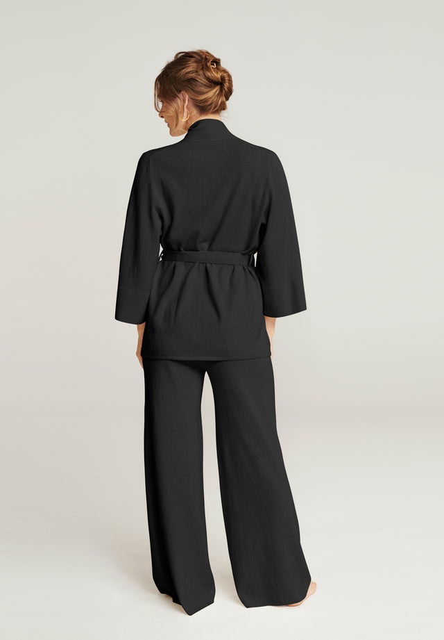 Wool Lounge Sweater - Black - Pierre Robert x Jenny Skavlan - Gensere - VILLOID.no