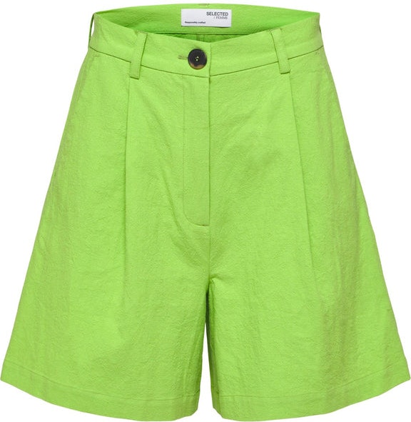 Malvina-Ida HW Wide Shorts - Greenery
