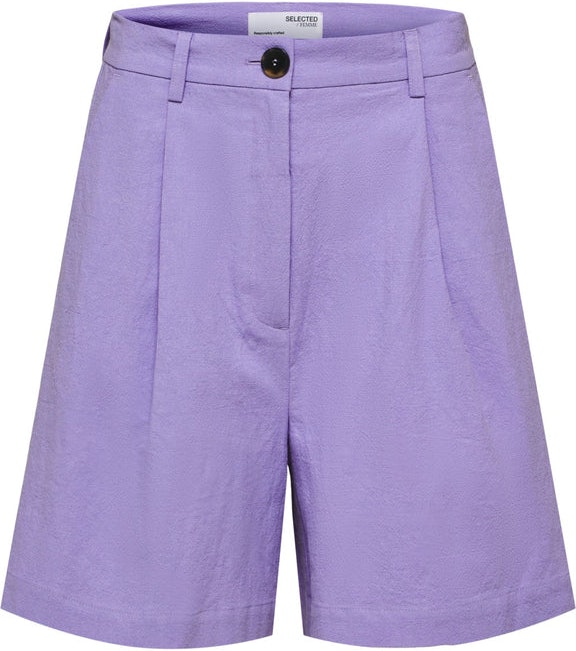 Malvina-Ida HW Wide Shorts - Violet Tulip