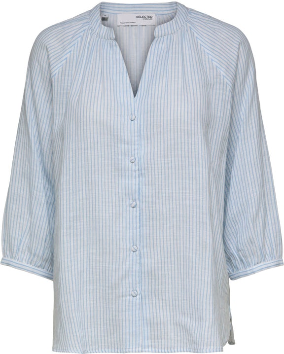 Alberta 3/4 Shirt - Blue Bell