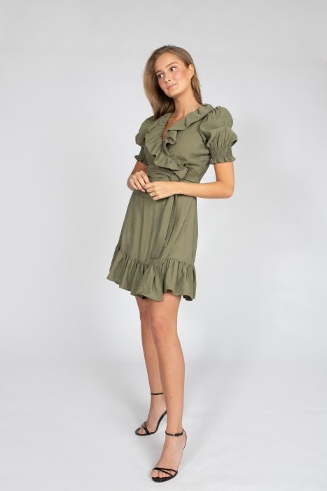 Silvia Mini Dress - Green