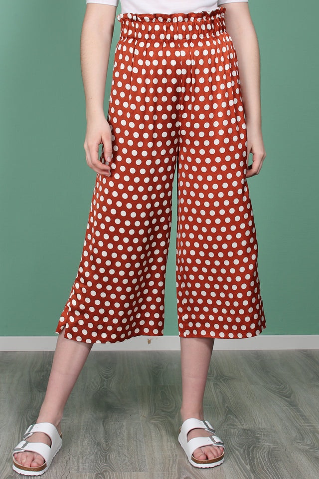 Spotty HW Trousers - Rustic Brown - Second Female - Bukser & Shorts - VILLOID.no