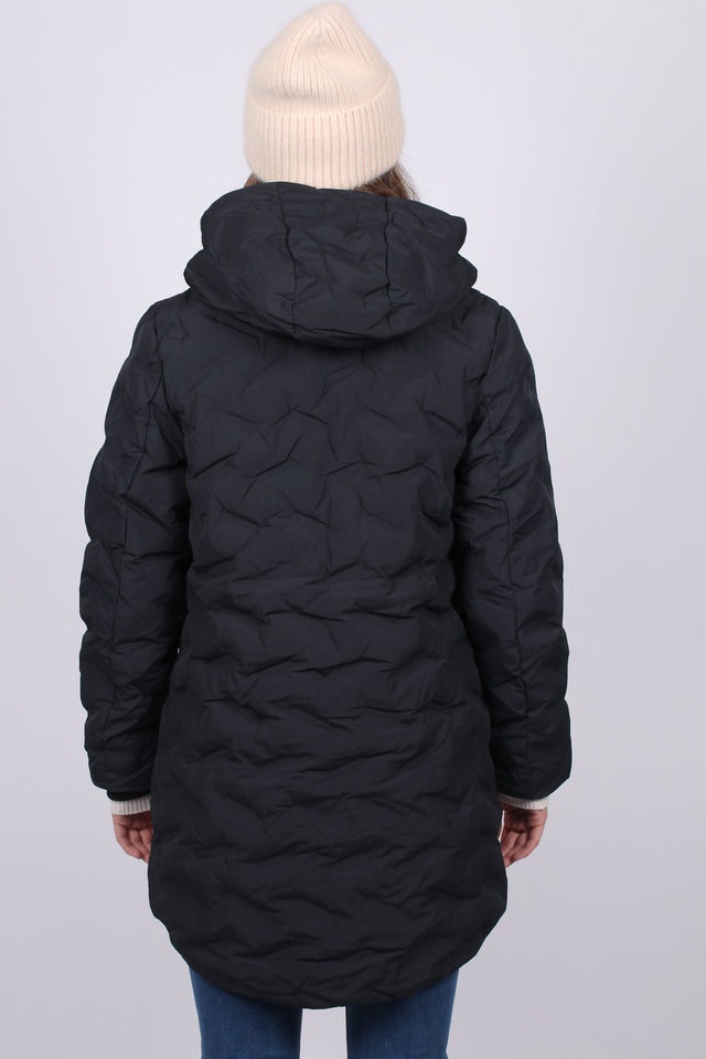 Mellow Lang Parkas - Skyggesort - Twentyfour - Jakker - VILLOID.no