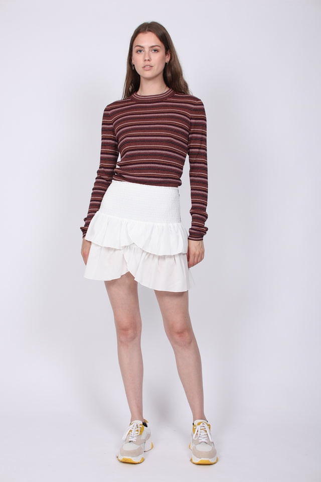 Carin Skirt - White - Neo Noir - Skjørt - VILLOID.no