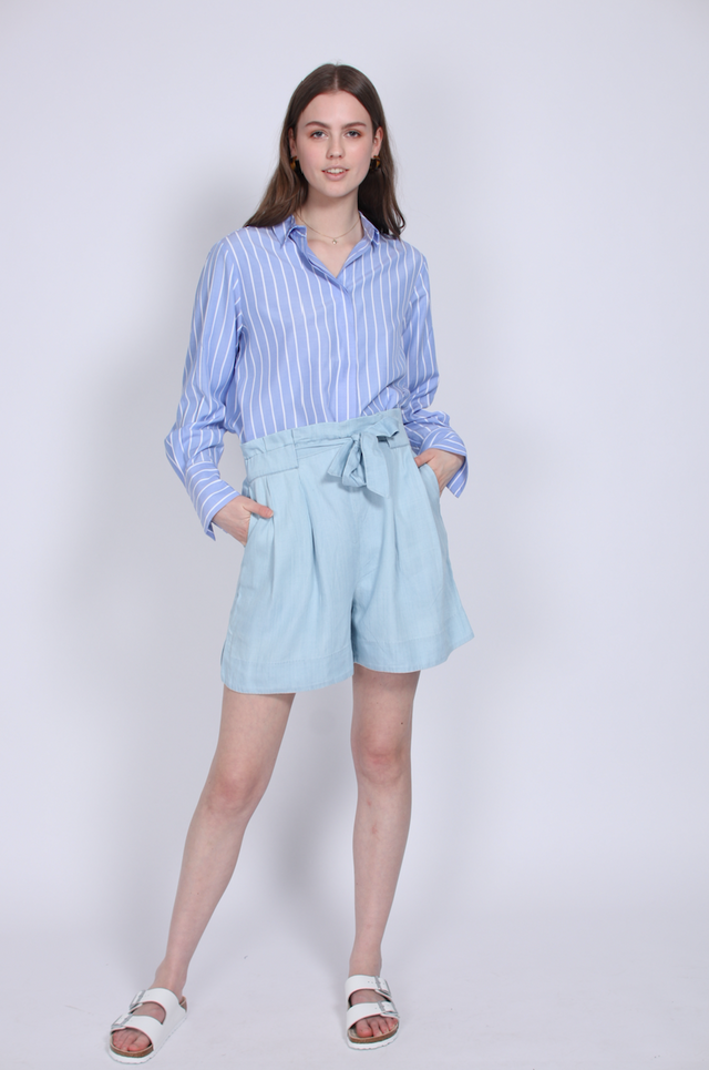 Sophia Shorts - Light Denim Blue - Second Female - Bukser & Shorts - VILLOID.no