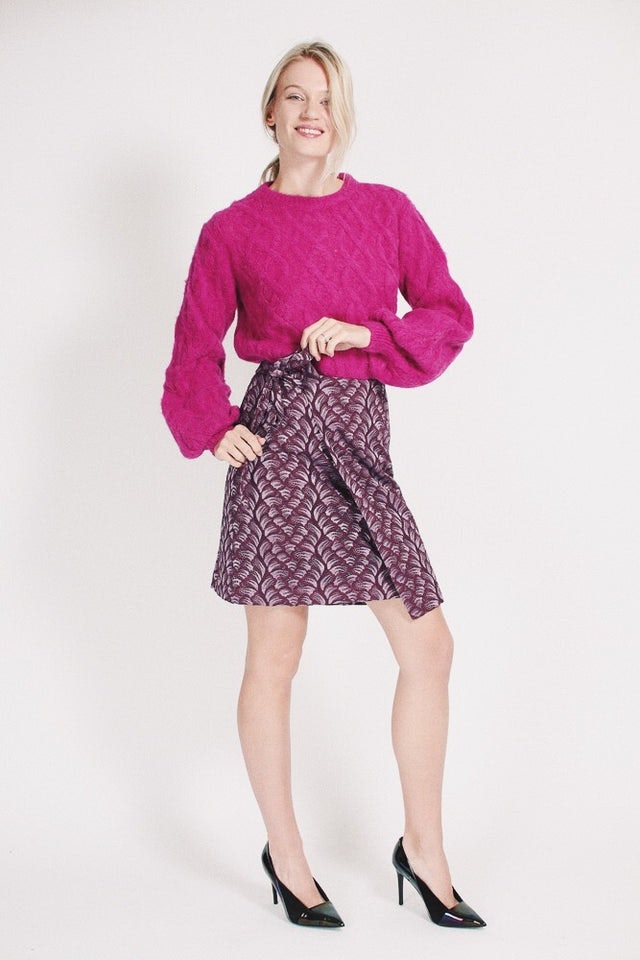 Butterfly Skirt - Vineyard wine - MAUD - Skjørt - VILLOID.no