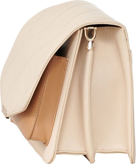 Blanca Multi Compartment Bag - Nude Leather Look