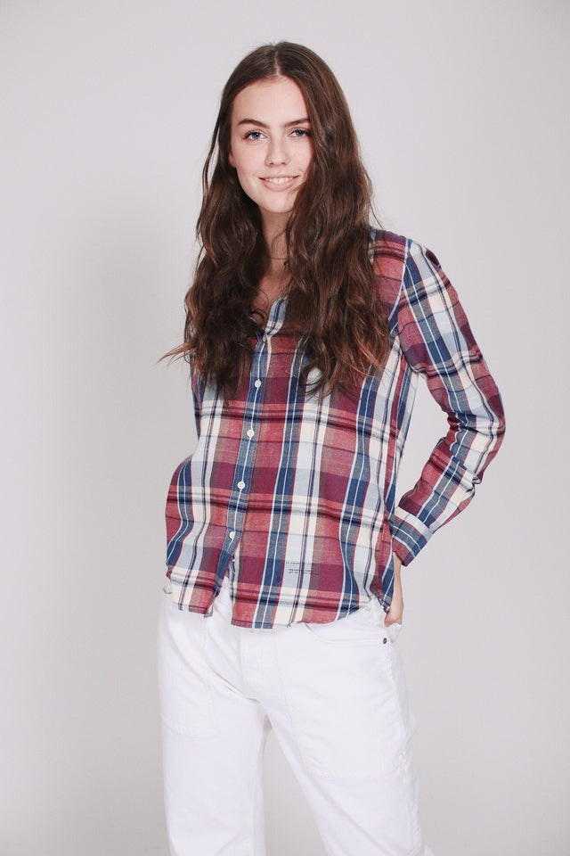 Winter Flannel Madras Shirt - Smoked Paprika - GANT - Bluser & Skjorter - VILLOID.no