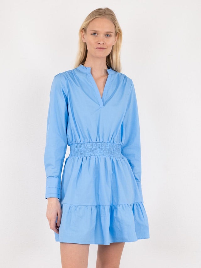 Yvette Poplin Dress - Sky Blue