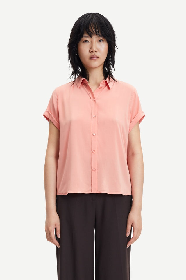 Majan SS Shirt - Coral Haze