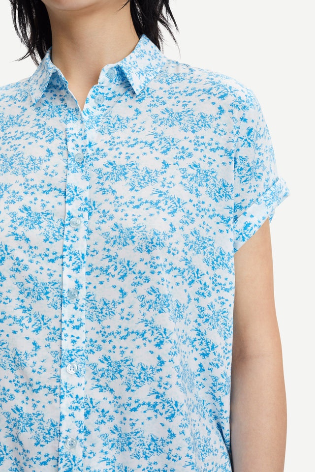 Majan SS Shirt Aop - Ibiza Seaweed