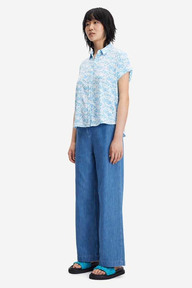 Majan SS Shirt Aop - Ibiza Seaweed