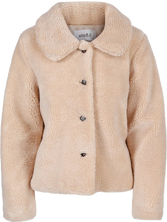 Anna Teddy Jacket - Beige - Ella & il - Jakker - VILLOID.no
