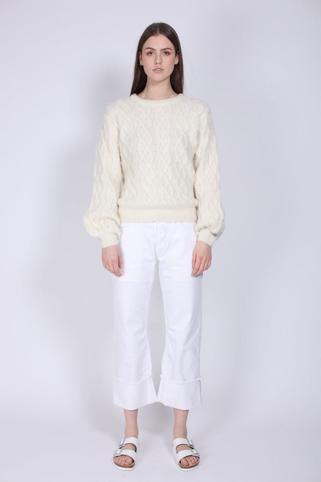 Kaylee Knit - White - MAUD - Gensere - VILLOID.no