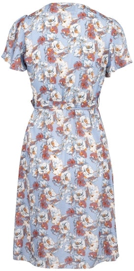 Flower Wrap Dress - Xenon Blue - MAUD - Kjoler - VILLOID.no