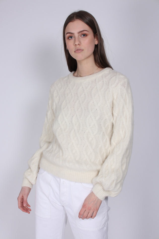 Kaylee Knit - White - MAUD - Gensere - VILLOID.no